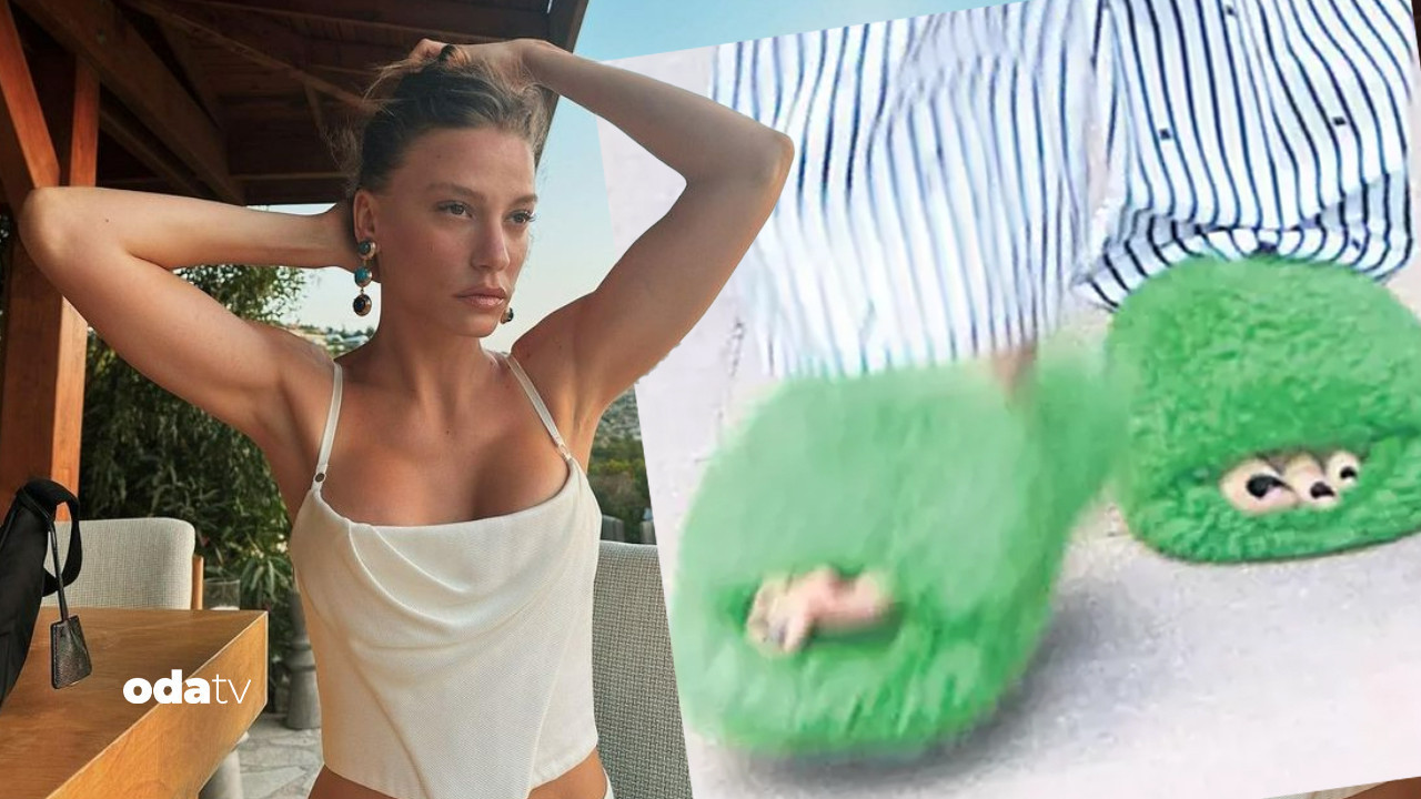 serenay sarikayanin 50 binlik fistik yesili tuylu terlikleri i6M8DVh5