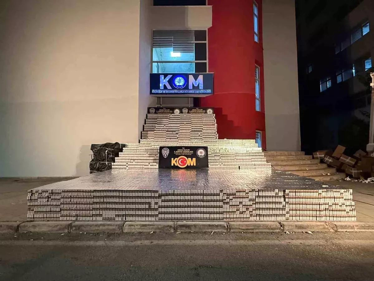 adanada 105 bin paket kacak sigara ele gecirildi m1RNUvDr.jpg