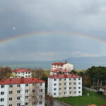 Van Gölü’nde Gökkuşağıyla Büyüleyici Bir Görüntü